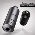 Professional Hollow Cup Motor Tattoo Short Pen Deep Machine Gun Gray